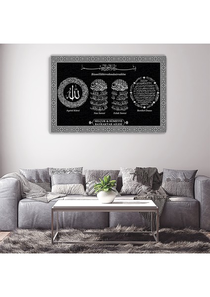 Adınıza Ailenize işyerinize Sevdiklerinize Özel Üretim islami Duvar Tablosu - islami Dini Dekoratif Eser - Salon, Oturma odası, Ofis için ideal - Dini Kanvas Tablo - Ev, İşyeri Hediyesi fiyatları