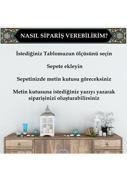 Adınıza Ailenize işyerinize Sevdiklerinize Özel Üretim islami Duvar Tablosu - islami Dini Dekoratif Eser - Salon, Oturma odası, Ofis için ideal - Dini Kanvas Tablo - Ev, İşyeri Hediyesi indirimleri