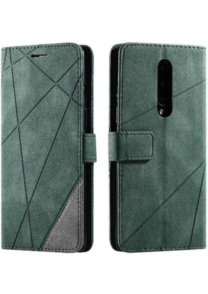 Oneplus 8 Için Kılıf Pu Deri Manyetik Cüzdan Flip Folio Kart Tutucu (Yurt Dışından)