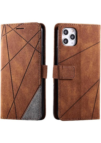 IPhone 11 Için Kılıf Pro Max Cüzdan Flip Folio Darbeye Kart Tutucu Pu (Yurt Dışından)
