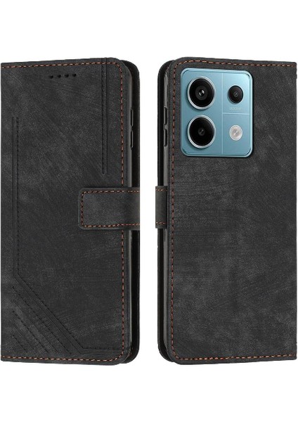 Xiaomi Redmi Için Not 13 Pro 4g Kart Ekleme Pu Deri Yan (Yurt Dışından)