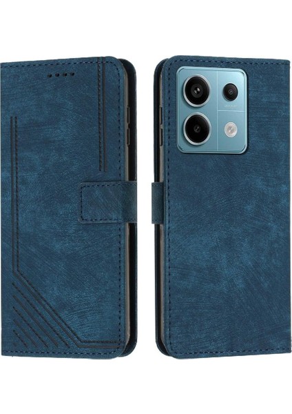 Xiaomi Redmi Için Not 13 Pro 4g Kart Ekleme Pu Deri Yan (Yurt Dışından)