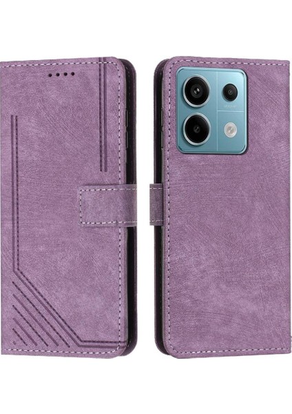 Xiaomi Redmi Için Not 13 Pro 4g Kart Ekleme Pu Deri Yan (Yurt Dışından)