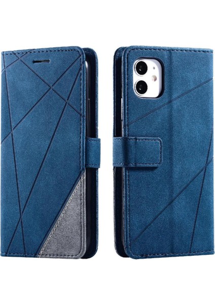 IPhone 12 Için Kılıf Mini Manyetik Kart Tutucu Kickstand Cüzdan Flip Folio (Yurt Dışından)