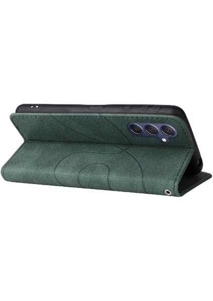 Samsung Galaxy M54 Kickstand Koruyucu Pu Deri Flip Folio Için Kılıf (Yurt Dışından)