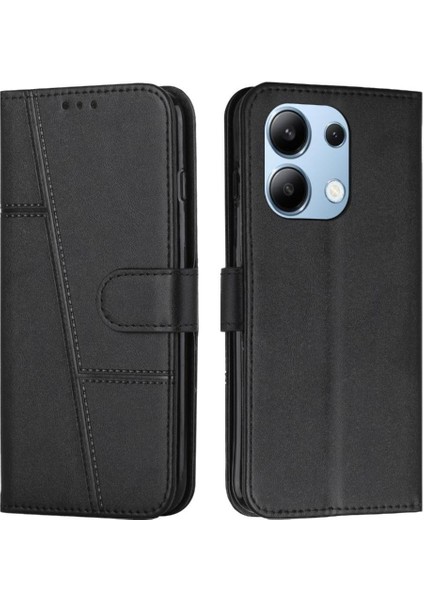 Xiaomi Redmi Için Not 13 4g Yan Toka Pu Deri Darbeye Çevir (Yurt Dışından)