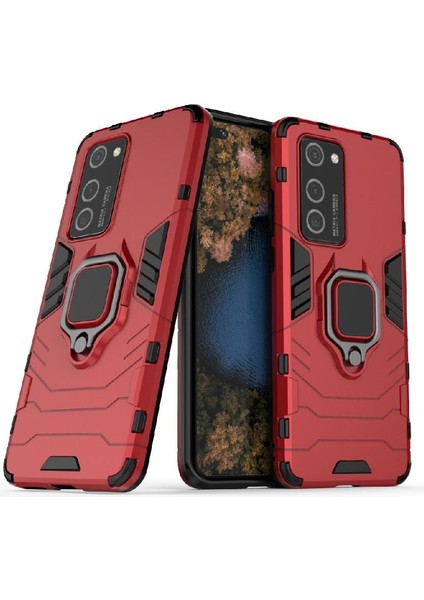 Huawei P40 Pro 360 &deg; Dönen Halka Askeri Damla Koruma Kapağı (Yurt Dışından)