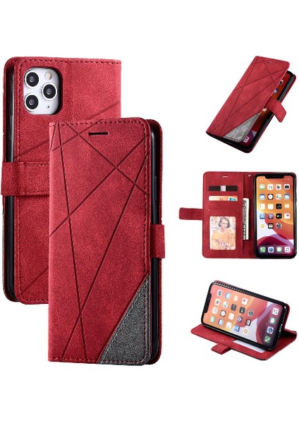 IPhone 11 Için Kılıf Pro Max Cüzdan Flip Folio Darbeye Kart Tutucu Pu (Yurt Dışından)