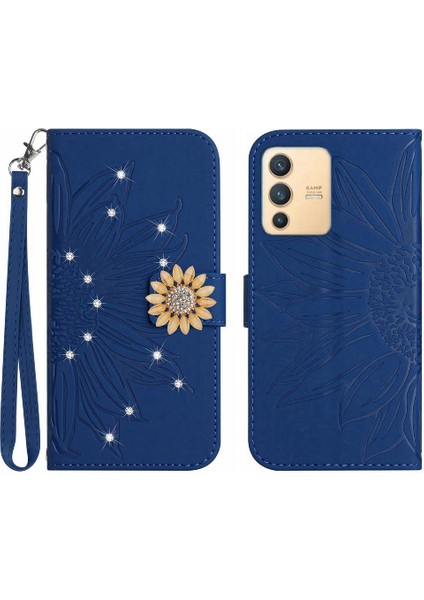 Vivo V23 5g Telefon Kılıfı Için Kılıf Darbeye Tpu Kabuk Kart Tutucu Flip Pu (Yurt Dışından)
