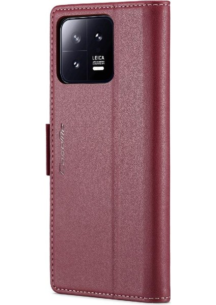 Xiaomi 13 Darbeye Durumda Cüzdan Durumda Anti Dolandırıcılık Kickstand (Yurt Dışından) modelleri