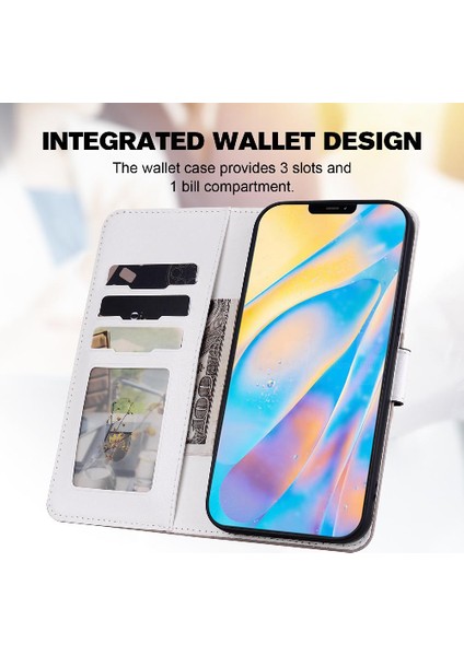 Iphone 12 Için Kılıf Mini Deri Kılıf Kapak Çevirin Cüzdan Darbeye Basit (Yurt Dışından)