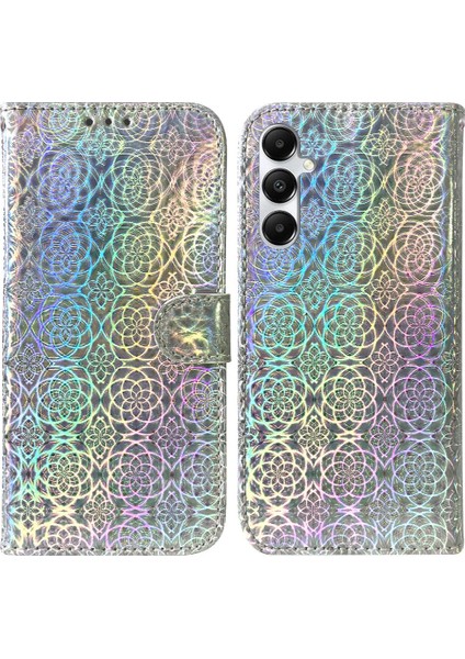 Samsung Galaxy A05S Cüzdan Durumda Glitter Renkli Kart Yuvası Standı (Yurt Dışından)