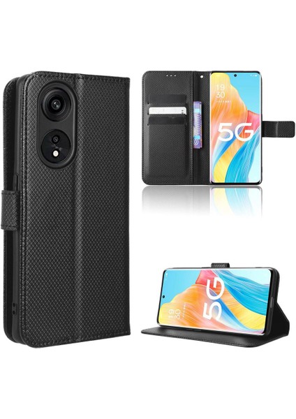 Oppo Oppo 8t 5g Kapak Için Kılıf Kickstand Manyetik Cüzdan Kart Tutucu (Yurt Dışından)