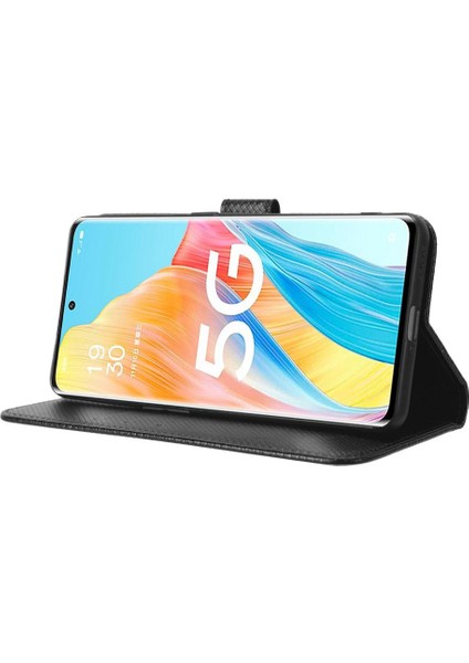 Oppo Oppo 8t 5g Kapak Için Kılıf Kickstand Manyetik Cüzdan Kart Tutucu (Yurt Dışından) modelleri