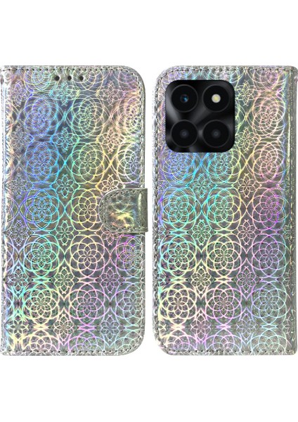 Onur X6A Glitter Renkli Cüzdan Kılıf Için Premium Pu Deri Standı (Yurt Dışından)