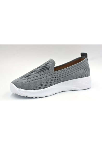 (Filinta Moda) Poli Hafif Taban Dokuma Günlük Kadın Comfort Ayakkabı Gri fırsatları
