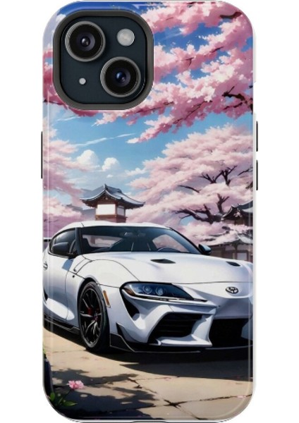 Apple iPhone 12 Uyumlu Silikon Kılıf - Toyota Supra 3