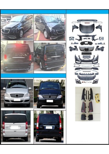 Mercedes vito w639 to w447 body kit dönüşüm kiti 2006 / 2014 fiyatları