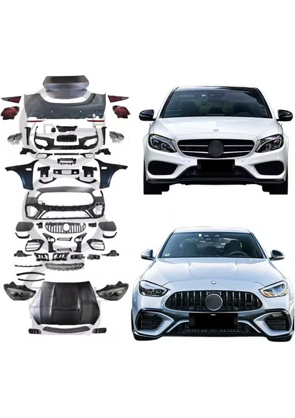 Mercedes w205 to w206 c63 dönüşüm body kit full set 2014 / 2018