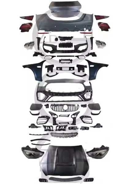 Mercedes w205 to w206 c63 dönüşüm body kit full set 2014 / 2018 fiyatları