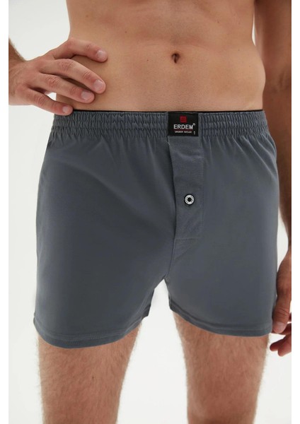 Erkek Penye Düz Renk Boxer 1400 - 3 Adet