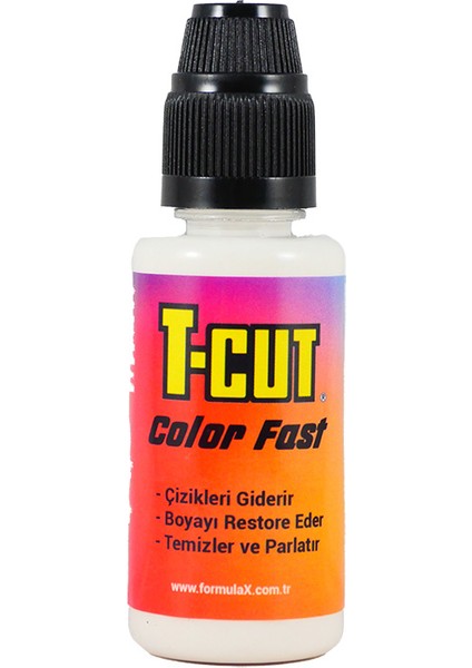 T Cut Colour Fast (100ML) (Beyaz) Hızlı Renklendirici & Çizik Giderici & Boya Restore Edici