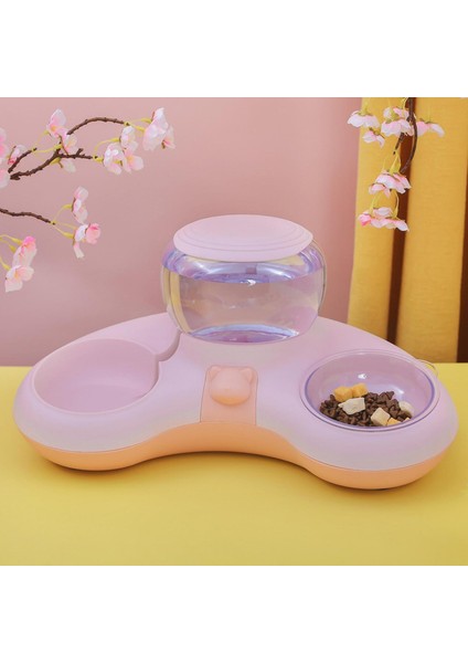 Evcil Hayvan Hazneli Kedi Köpek Mama ve Su Kabı Seti 1.4 lt Su indirimleri