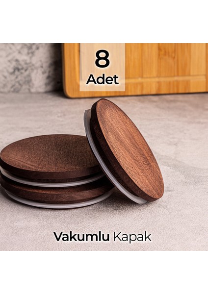 8'li Ahşap Vakumlu Kapak Elysia Timeless Uyumlu