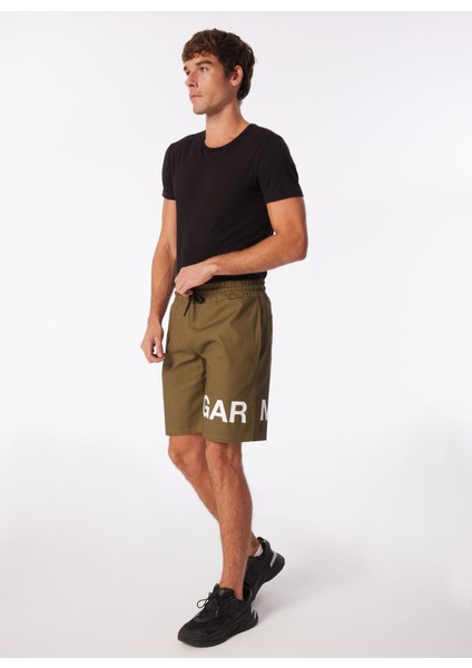 Normal Haki Erkek Sweat Şort Kbhx S210 Garments_garments Loose F