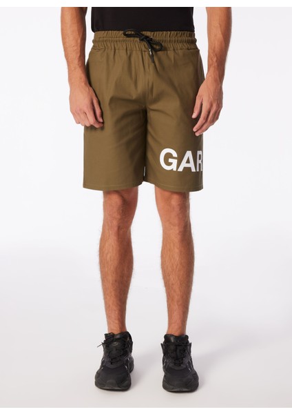 Normal Haki Erkek Sweat Şort Kbhx S210 Garments_garments Loose F