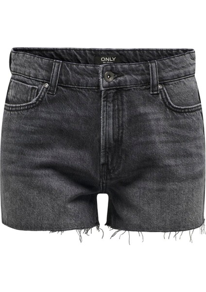 Normal Bel Normal Antrasit Kadın Denim Şort Onljacı Mw Rw Shorts Dnm STY666