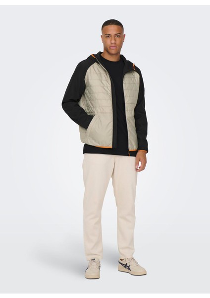 Normal Açık Kahve Erkek Ceket Onsanton Softshell Jacket Otw