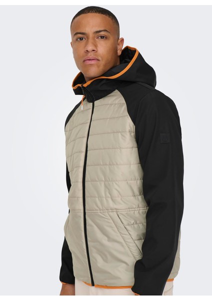 Normal Açık Kahve Erkek Ceket Onsanton Softshell Jacket Otw
