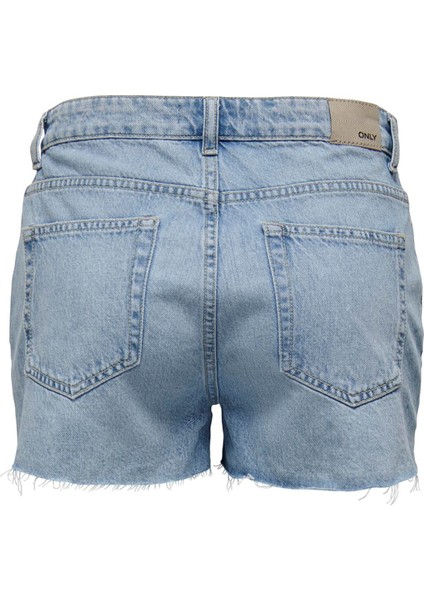 Normal Bel Normal Mavi Kadın Denim Şort Onljacı Mw Rw Shorts Dnm STY662