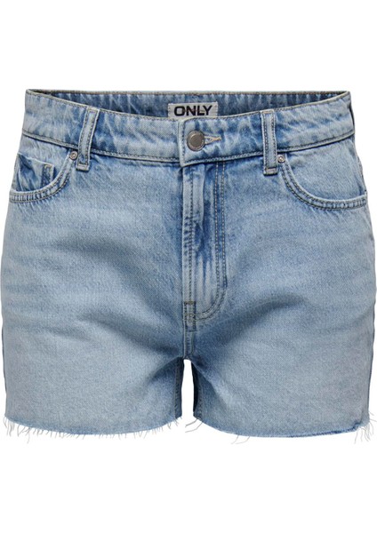 Normal Bel Normal Mavi Kadın Denim Şort Onljacı Mw Rw Shorts Dnm STY662