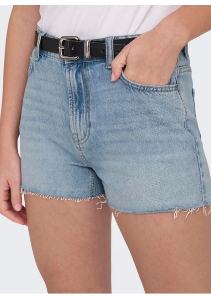 Normal Bel Normal Mavi Kadın Denim Şort Onljacı Mw Rw Shorts Dnm STY662