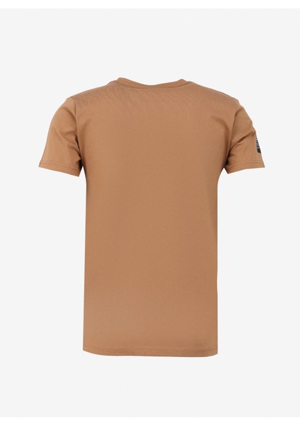 Bisiklet Yaka Baskılı Kahve Erkek T-Shirt Kmtt S231 Rejp_reflector Regular Fı