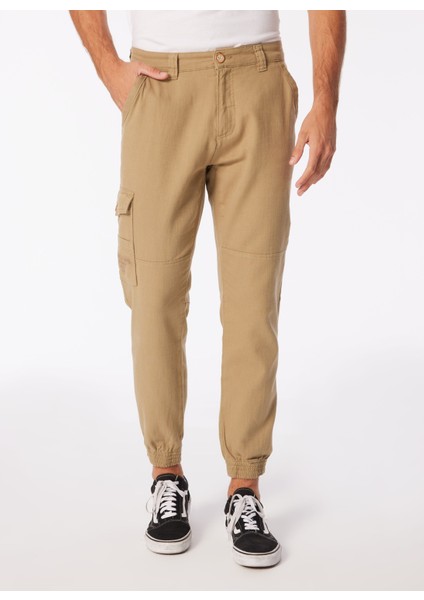 Normal Bel Normal Paça Jogger Haki Erkek Pantolon JOGGER24Y