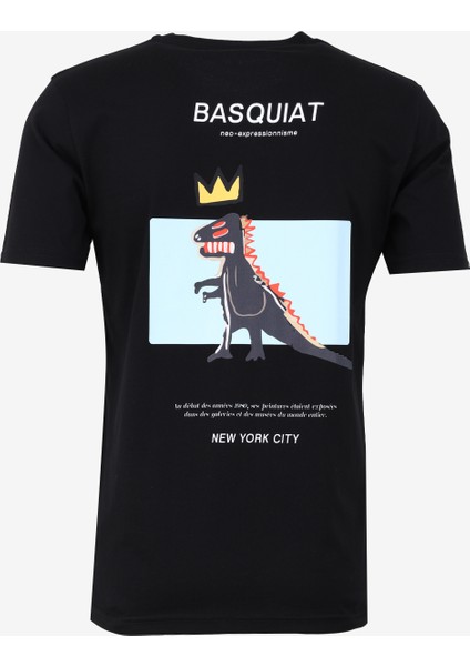 Bisiklet Yaka Baskılı Siyah Erkek T-Shirt Kmtr S212 Neo_gallery Regular Fıt R fiyatları