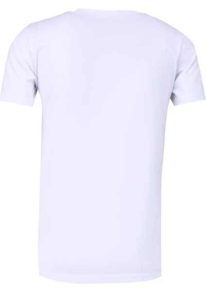 Bisiklet Yaka Baskılı Beyaz Erkek T-Shirt Kmtt S242 Waıt_snapshot Regular Fıt fiyatları