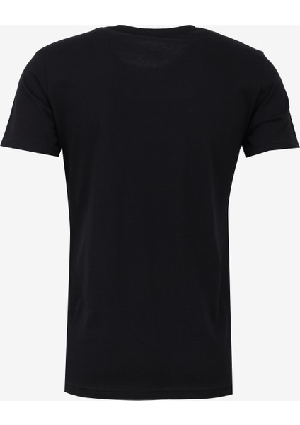 Bisiklet Yaka Baskılı Siyah - Beyaz Erkek T-Shirt Kmtt S211 Repocket_repocket Regular fiyatları
