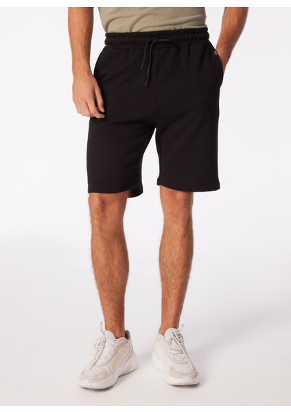 Normal Siyah Erkek Sweat Şort Kbqx Basıc S4_BASIC Regular Fıt Swe fiyatları