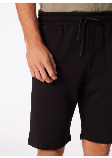 Normal Siyah Erkek Sweat Şort Kbqx Basıc S4_BASIC Regular Fıt Swe indirimleri