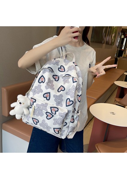 Japon Sevimli Ayı Kız Okul Çantası Kız Koreli Lise Öğrencisi Ortaokul Sırt Çantası Büyük Kapasiteli Sırt Çantası (Yurt Dışından) modelleri