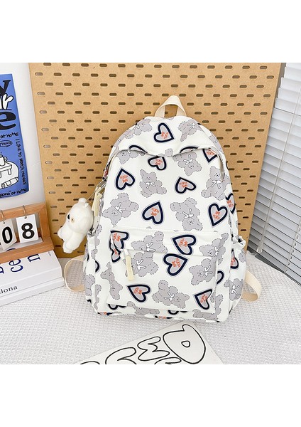 Japon Sevimli Ayı Kız Okul Çantası Kız Koreli Lise Öğrencisi Ortaokul Sırt Çantası Büyük Kapasiteli Sırt Çantası (Yurt Dışından) indirimleri