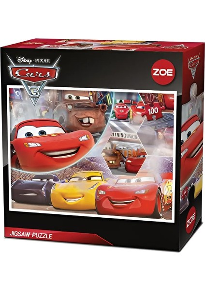 Disney Cars Lisanslı Puzzle 100 Parça Arabalar Yapboz