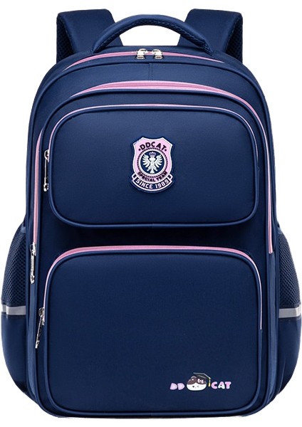 Jingle Kedi Ilköğretim Okul Çantası Büyük Kapasiteli Çocuk Omuz Sırt Koruyucu Yük Azaltıcı Aşınmaya Dayanıklı Su Geçirmez Çocuk Yeni Stil (Yurt Dışından)