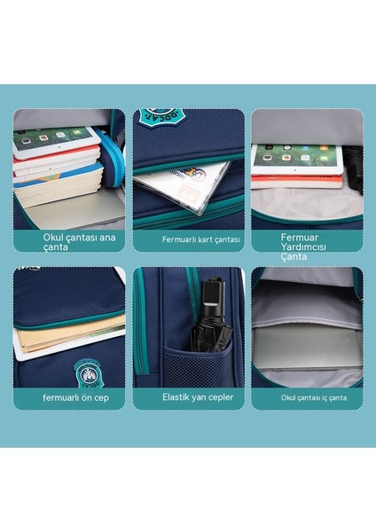 Jingle Kedi Ilköğretim Okul Çantası Büyük Kapasiteli Çocuk Omuz Sırt Koruyucu Yük Azaltıcı Aşınmaya Dayanıklı Su Geçirmez Çocuk Yeni Stil (Yurt Dışından) modelleri