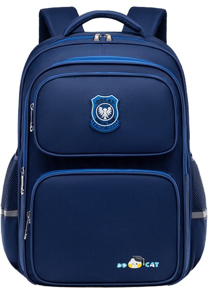 Jingle Kedi Ilköğretim Okul Çantası Büyük Kapasiteli Çocuk Omuz Sırt Koruyucu Yük Azaltıcı Aşınmaya Dayanıklı Su Geçirmez Çocuk Yeni Stil (Yurt Dışından)