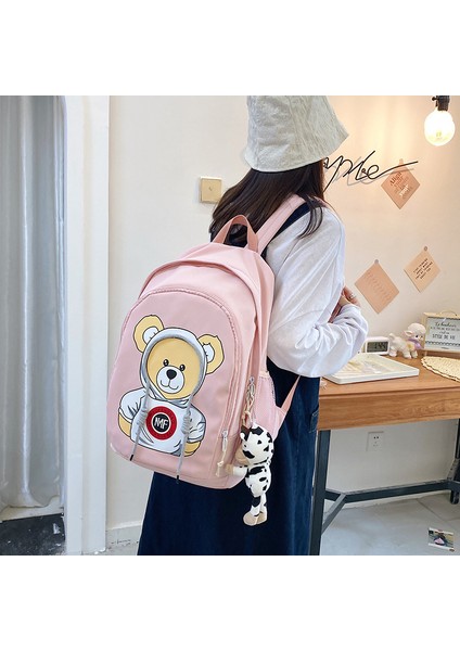 2023 Sonbahar ve Kış Yeni Kore Tarzı Öğrenci Schoolbag Kadın Büyük Kapasiteli Lise Öğrencisi Sırt Çantası Ayı Moda Hafif Sırt Çantası Ilköğretim Okulu Ortaokul (Yurt Dışından) fiyatları